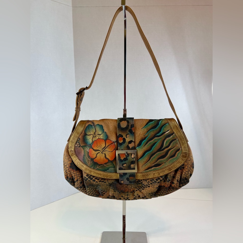Anuschka Hand-Painted Shoulder Bag